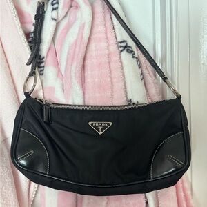 Prada Black Nylon Shoulder Bag